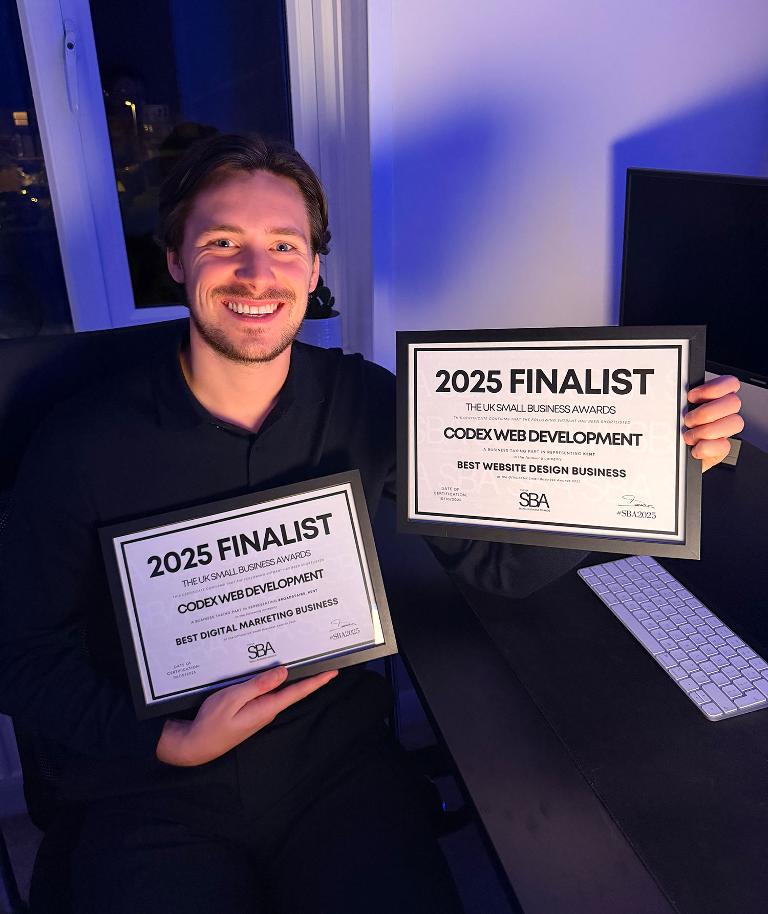 Codex Web Development - 2 time finalist and award winning web design