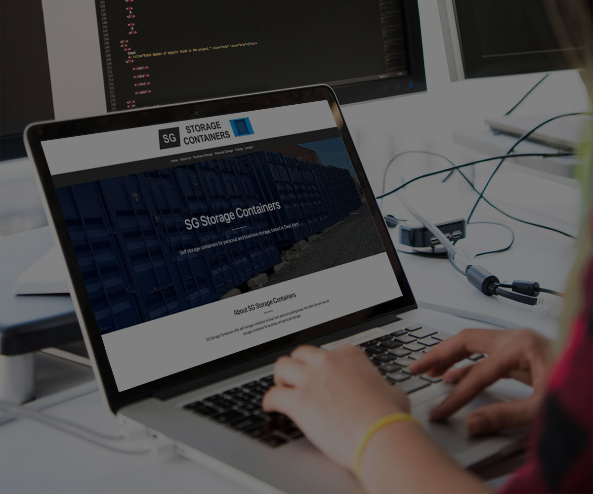 SG Storage Containers Deal website by Codex