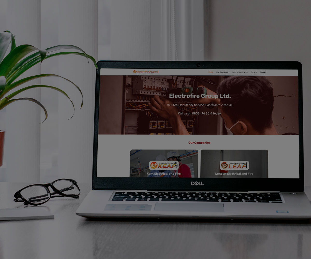 Electrofire Group Ltd. website by Codex