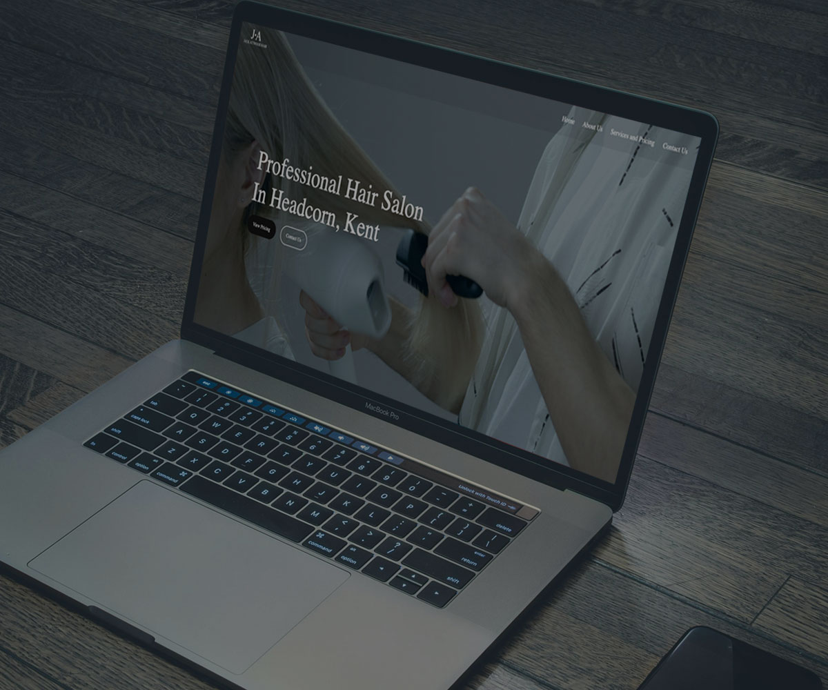 Jack Attwood Hair website by Codex