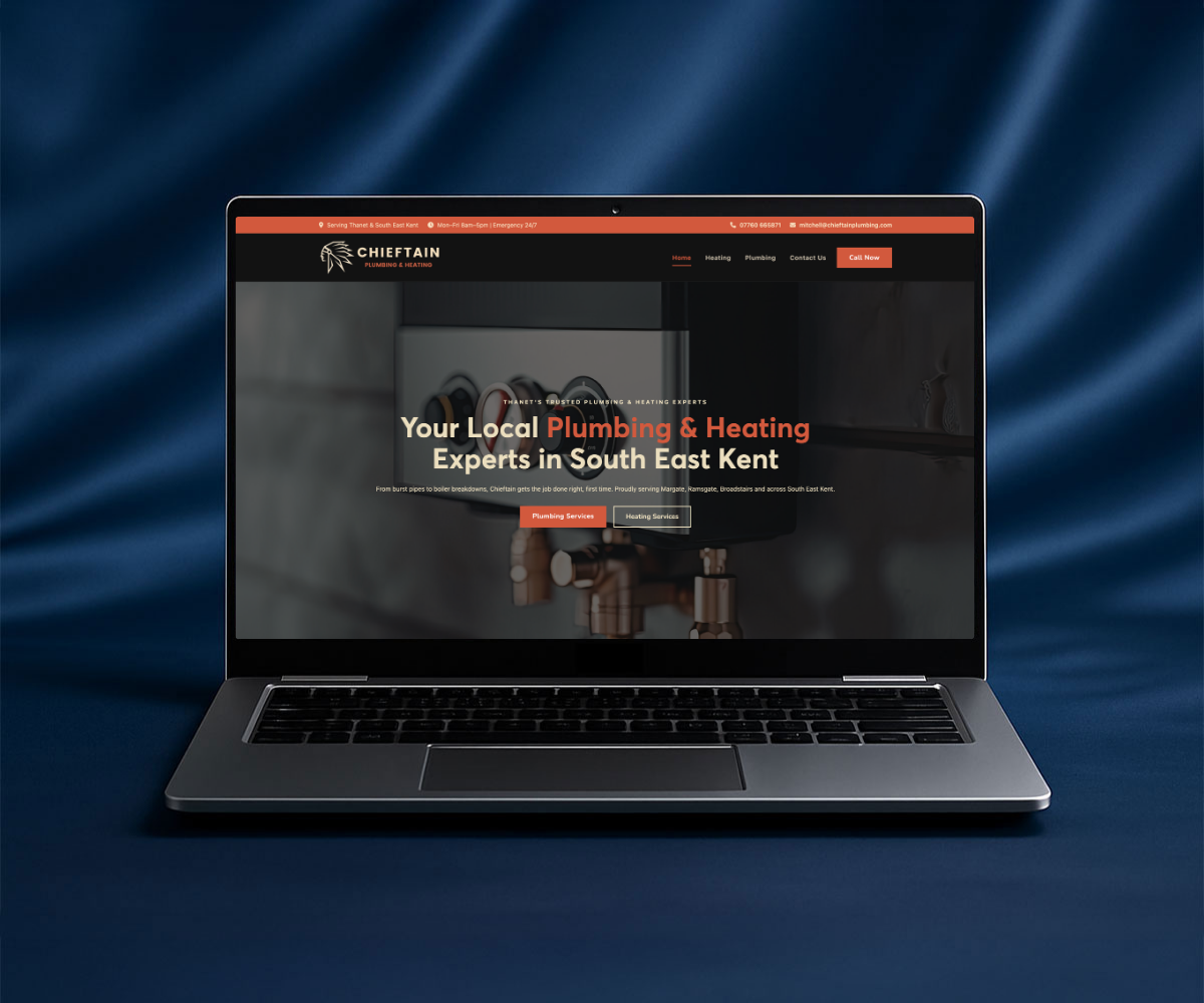 Chieftain Plumbing & Heating website by Codex